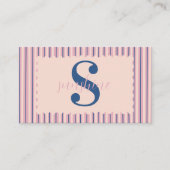 Blush Stripe Photo Boutique Branding Visitekaartje (Voorkant)
