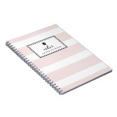 Blush Stripes  Bakken Recept Notitieboek (Rechterzijde)