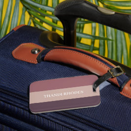 Blush stripes kleurenpalet monogram bagagelabel