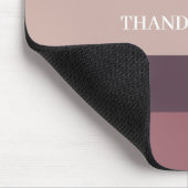 Blush stripes kleurenpalet monogram muismat (Hoek)
