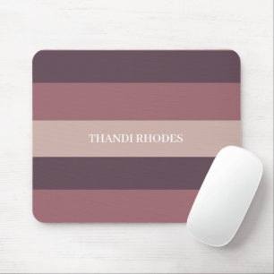 Blush stripes kleurenpalet monogram muismat
