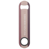 Blush stripes kleurenpalet monogram speed flessenopener (Voorkant)