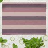 Blush stripes kleurenpalet monogram theedoek (Gevouwen)