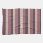 Blush stripes kleurenpalet monogram theedoek (Horizontaal)