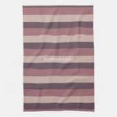 Blush stripes kleurenpalet monogram theedoek (Verticaal)