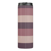 Blush stripes kleurenpalet monogram thermosbeker (Achterkant)