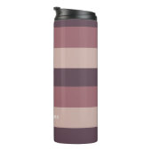 Blush stripes kleurenpalet monogram thermosbeker (Geroteerd rechts)