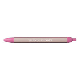 Blush stripes kleurenpalet monogram zwarte inkt pen