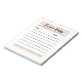 Blush Stripes Sermon Notes Notitieblok (Linkerzijde)