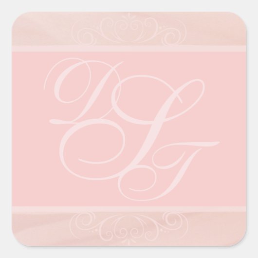 Blush strokes envelop Stickers (Voorkant)