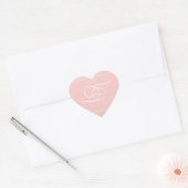 Blush strokes hart envelop Stickers (Envelop)