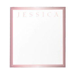 Blush & subtle Roos Ombre | JOUW NAAM Notitieblok