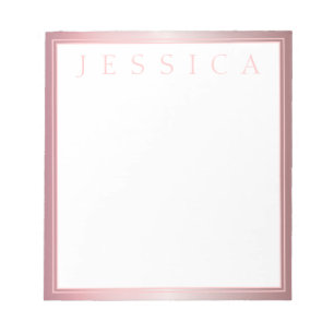 Blush & subtle Roos Ombre JOUW NAAM Notitieblok