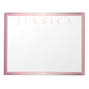 Blush & subtle Roos Ombre   JOUW NAAM Notitieblok