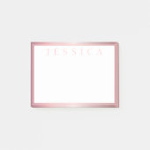 Blush & subtle Roos Ombre | JOUW NAAM Post-it® Notes (Voorkant)