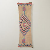 Blush Tan Pink Medallion Baby Blue Cowboy  Lichaamskussen (Voorkant Verticaal)