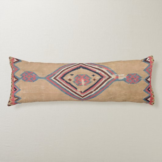 Blush Tan Pink Medallion Baby Blue Cowboy  Lichaamskussen (Voorkant)