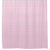 Blush Tartan Shower Curtain Trendy and Clean Douchegordijn (Voorkant)