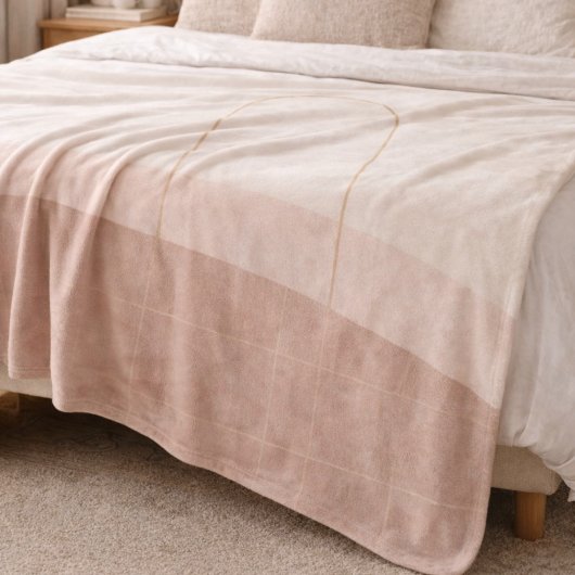 Blush Taupe Arch Fleece Blanket