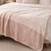 Blush Taupe Boog Vliesdeken Fleece Deken
