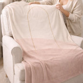 Blush Taupe Boog Vliesdeken Fleece Deken