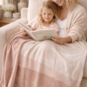 Blush Taupe Boog Vliesdeken Fleece Deken