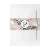 Blush Taupe Cotton Floral Greenery Rustic Wedding Uitnodigingen Wikkel (Voorkant Voorbeeld)