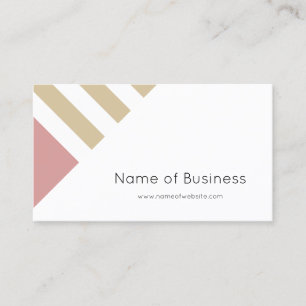 Blush Taupe Geometrisch Consultant Visitekaartje
