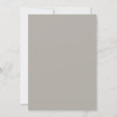 Blush Taupe Pioen Huwelijk Kaart (Achterkant)