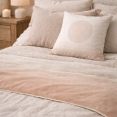Blush Taupe Sky Fade Sherpa Deken