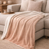 Blush Taupe Sky Fade Sherpa Deken