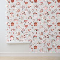 Blush | Terracotta Boho Heart Thed Pattern