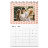 Blush | Terracotta Boho Heart Thed Pattern Foto Kalender (Feb 2027)