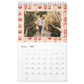 Blush | Terracotta Boho Heart Thed Pattern Foto Kalender (Jan 2027)