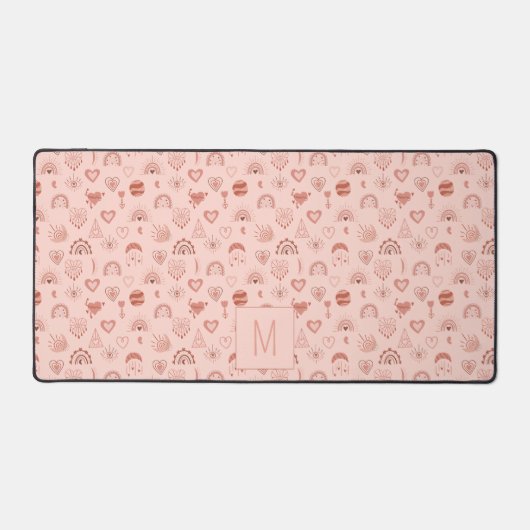Blush | Terracotta Boho Heart Thed Pattern Name Bureaumat (Voorkant)