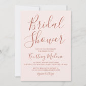 Blush & Terracotta Bridal Shower-uitnodiging Kaart (Voorkant)