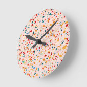 Blush Terrazzo Ronde Klok (Hoek)