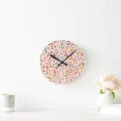 Blush Terrazzo Ronde Klok (Huis)