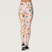 Blush Terrazzo | Roze selectieve specerijen | ABST Leggings (Achterkant)