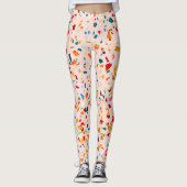 Blush Terrazzo | Roze selectieve specerijen | ABST Leggings (Voorkant)
