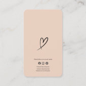 Blush Thank You Card Korting Code Review Bedrijf Visitekaartje (Achterkant)