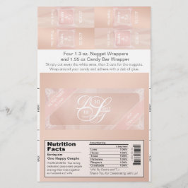 Blush Theme Candybar en Nugget-verpakkingen Flyer
