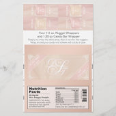 Blush Theme Snoep Bar en Nugget Wrappers Flyer (Voorkant)