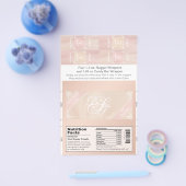 Blush Theme Snoep Bar en Nugget Wrappers Flyer (Enkel)