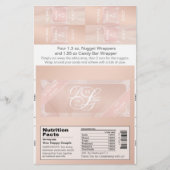 Blush Theme Snoep Bar en Nugget Wrappers Flyer (Voorkant)