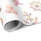 Blush Tide Treasures! Cadeaupapier (Rol Hoek)