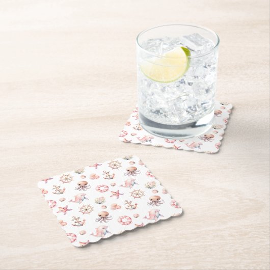 Blush Tide Treasures! Kartonnen Onderzetters (Insitu)