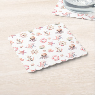 Blush Tide Treasures! Kartonnen Onderzetters