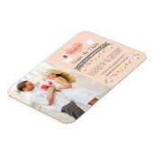 Blush Tortelduifjes Dove Save the Date Magneet (Linkerzijde)