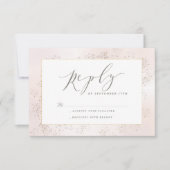 Blush-touchantwoordkaart RSVP Kaartje (Voorkant)